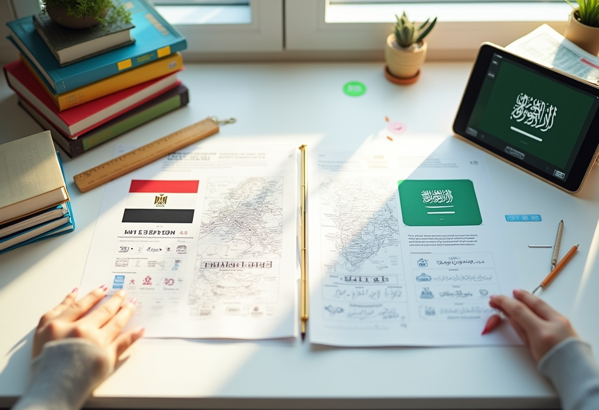 الفرق بين المنهج المصري والمنهج السعودي