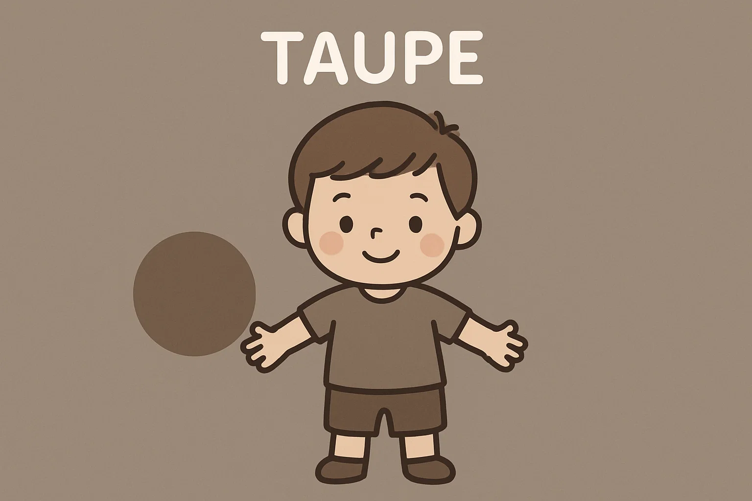 ما هو اللون التوبي بالإنجليزي؟ Taupe Color for Kids