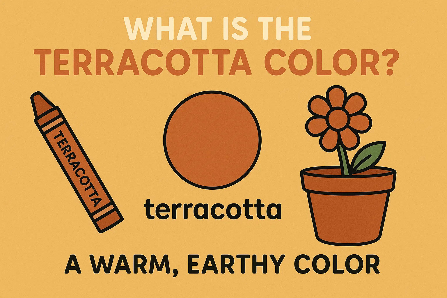 ما هو اللون الطوبي بالإنجليزي؟ Terracotta Color for Kids