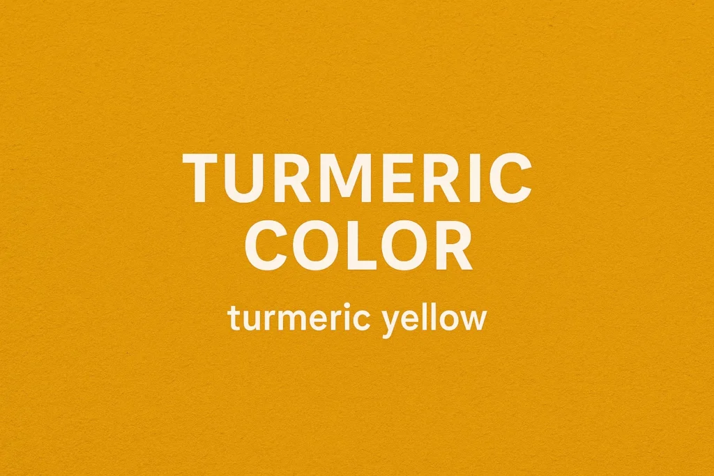 اللون الكركمي بالانجليزي