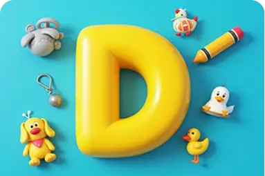 كلمات إنجليزية تبدأ بحرف D للأطفال