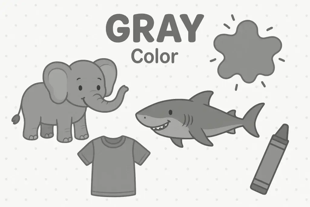اللون الرمادي بالإنجليزي